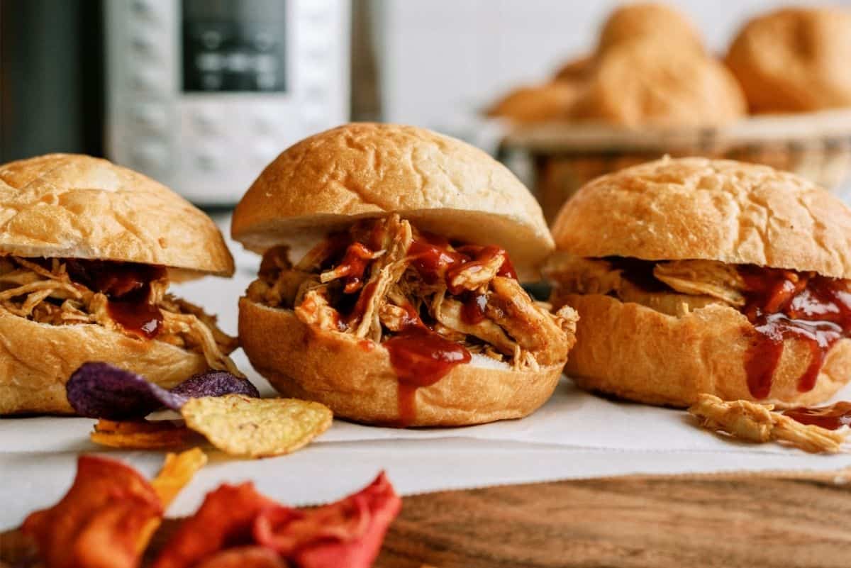 Instant Pot BBQ Chicken Sandwiches