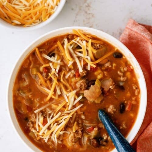 Instant Pot Ground Turkey Taco Chili Recipe
