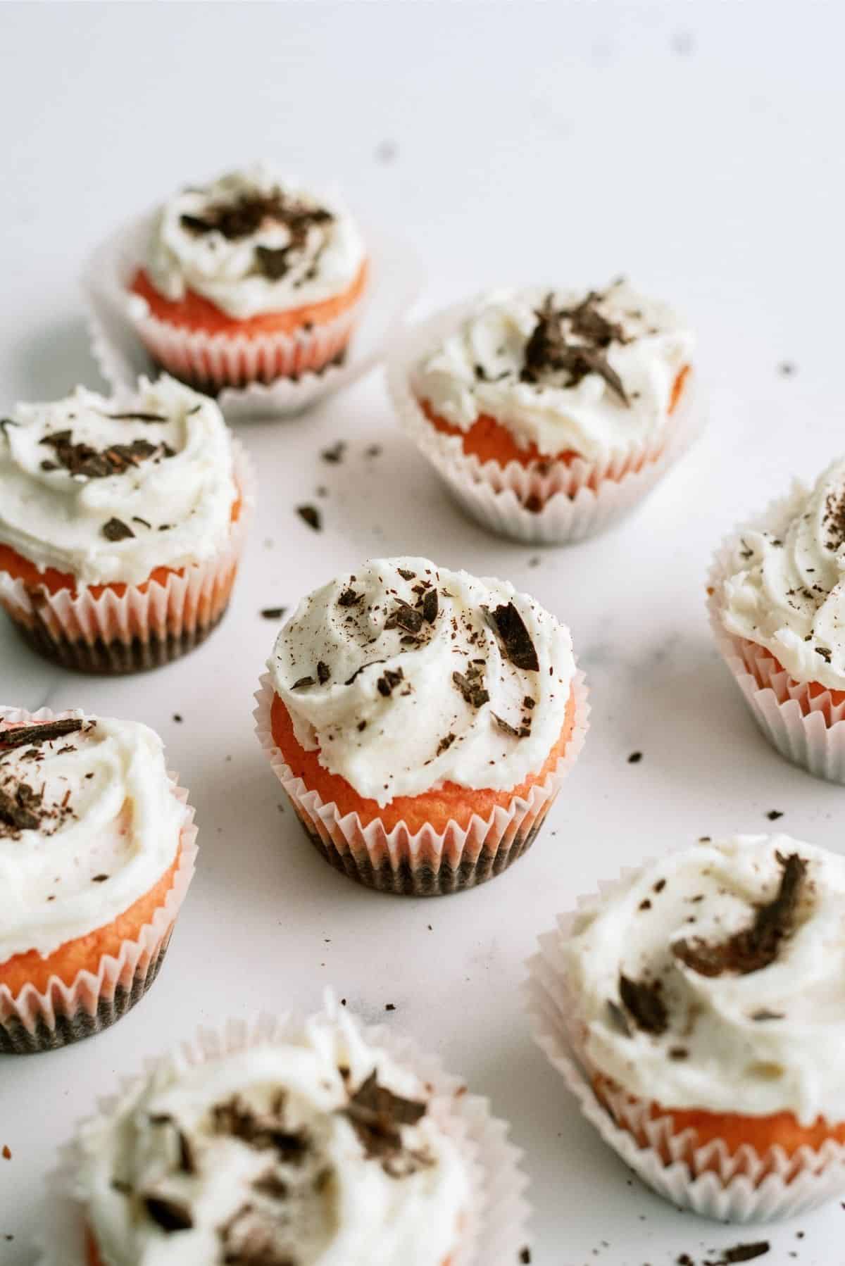 Valentine's Day Neapolitan Cupcakes with Sprinkles