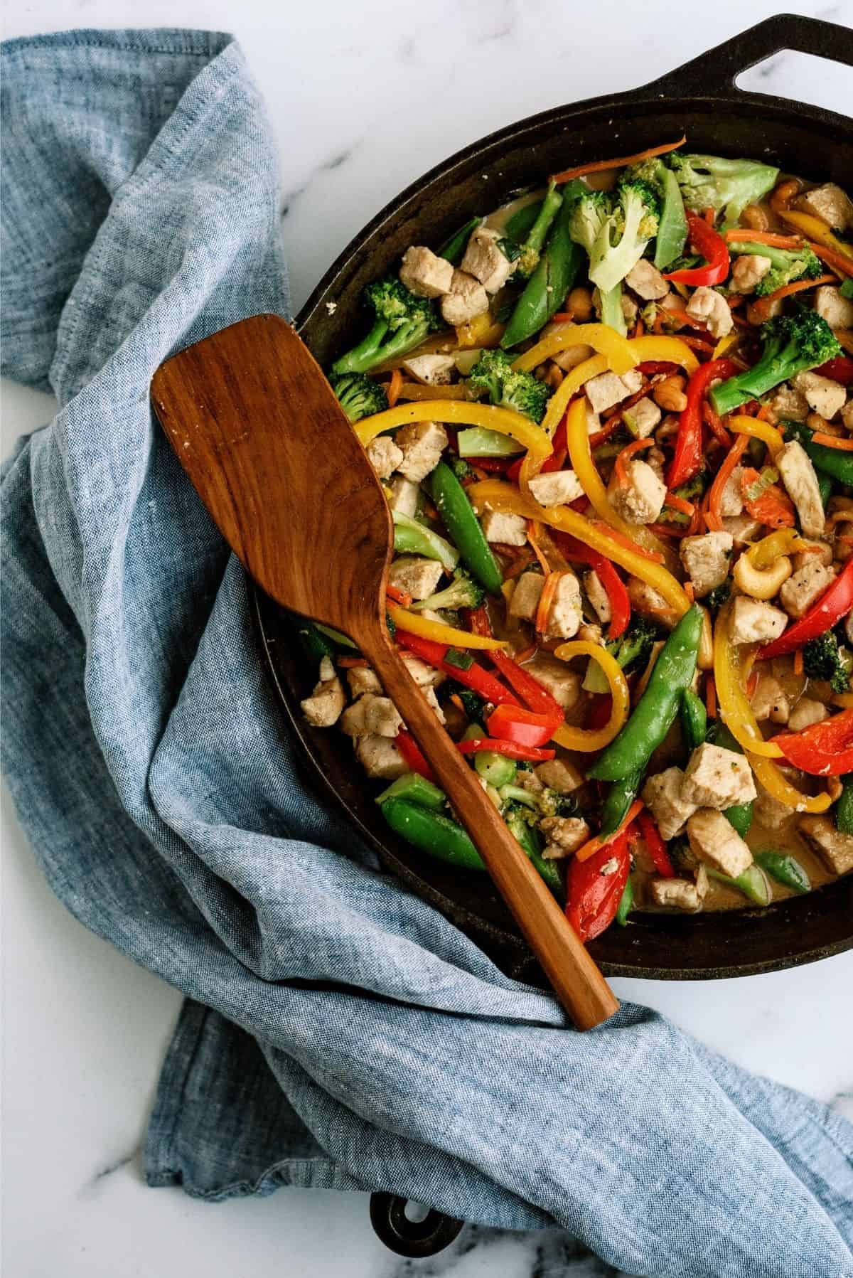 Ingredients for Cashew Chicken Skillet Stir-Fry