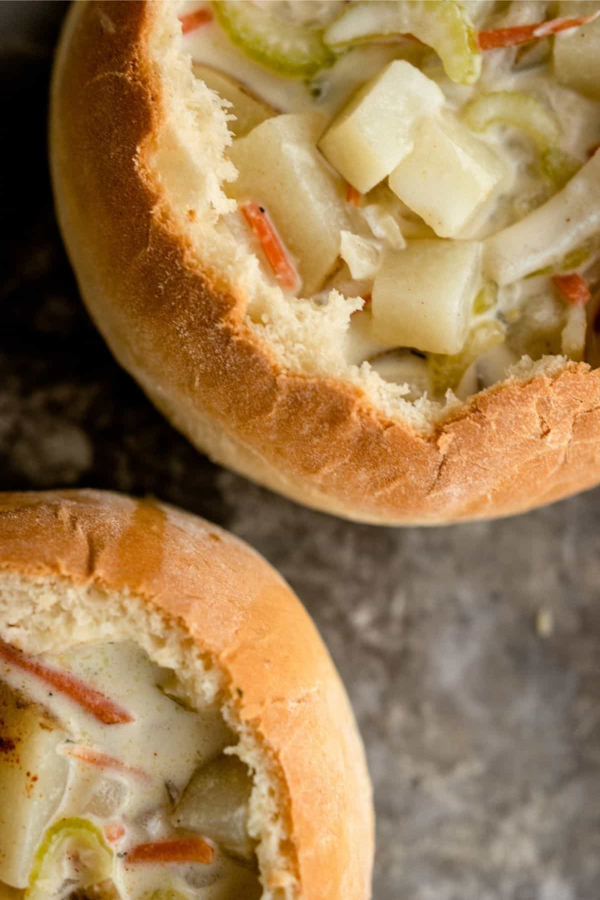 EASY Homemade Bread Bowls Recipe - Tastes Better From Scratch