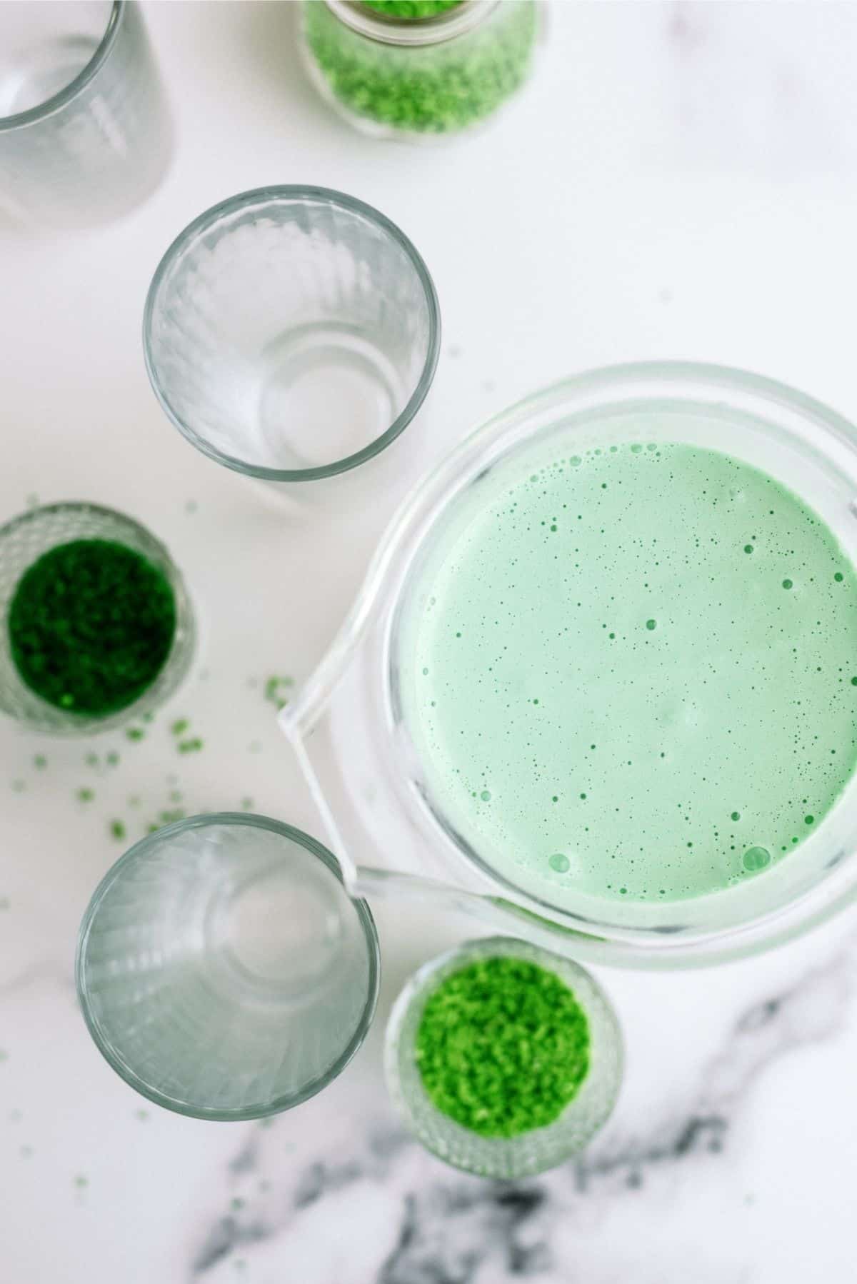 Ingredients for Copycat McDonald's Shamrock Shake