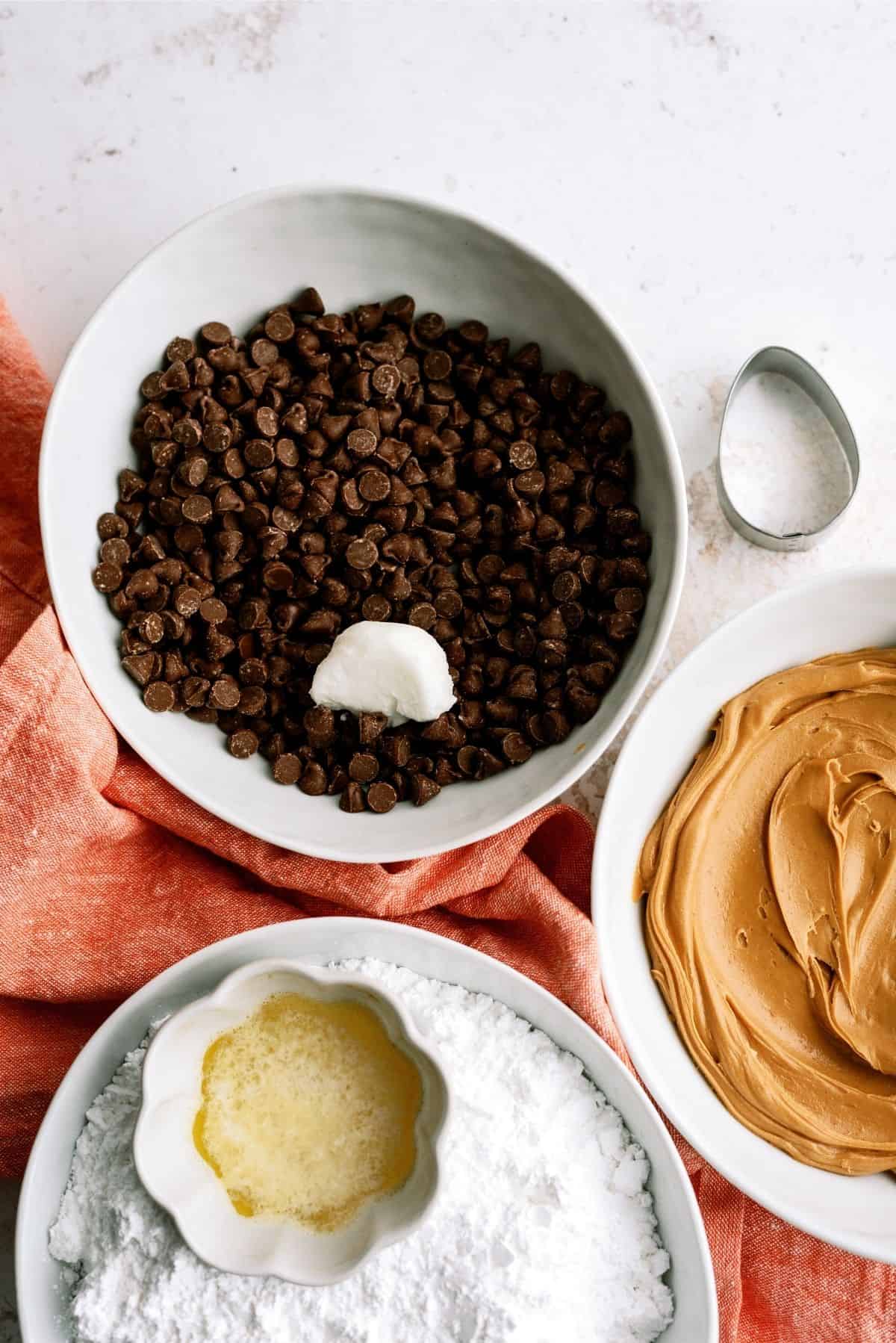 Ingredients for Homemade Reese's Eggs