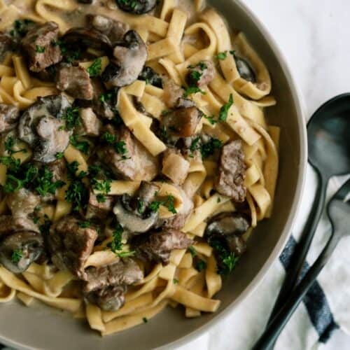 instant pot beef stroganoff