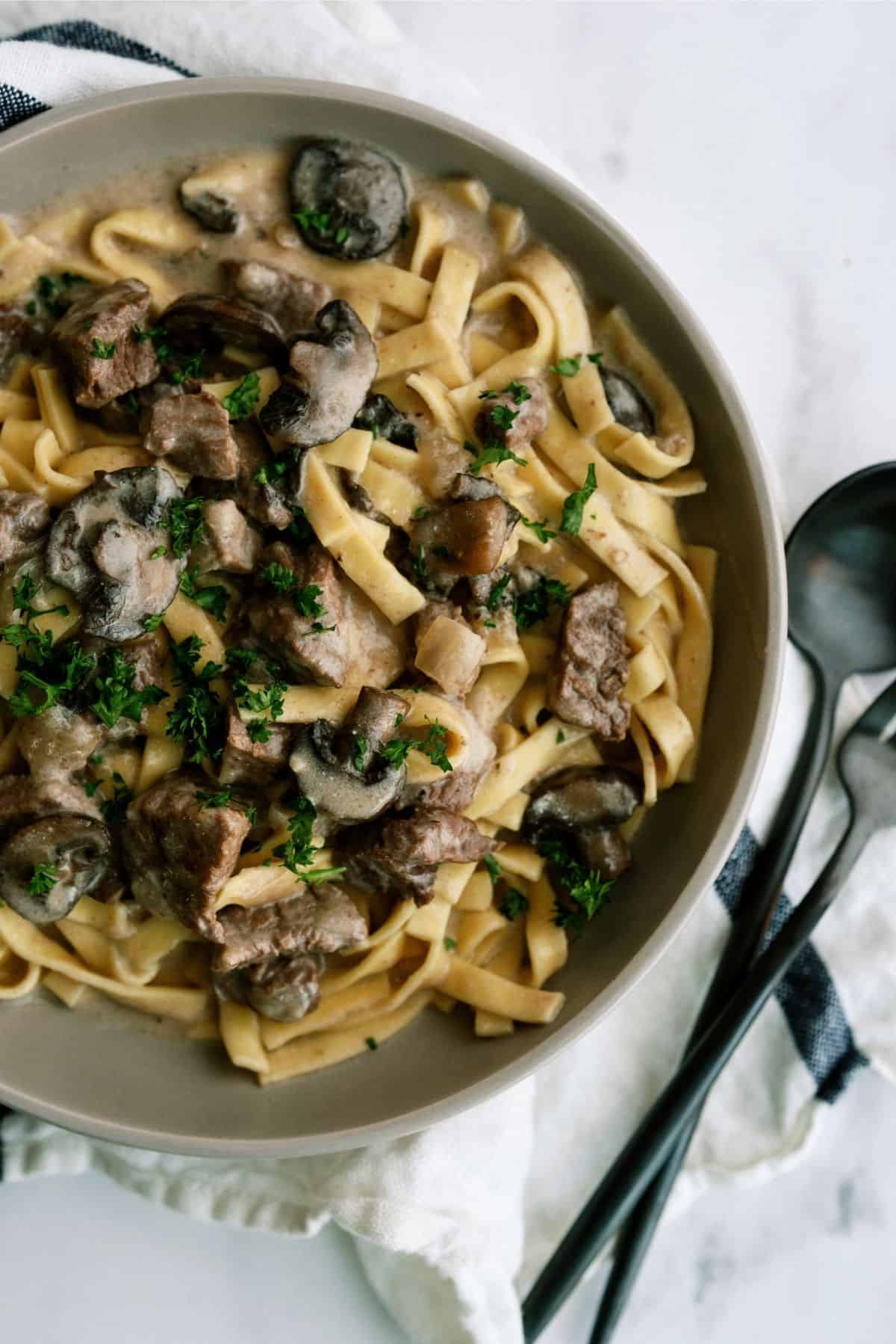 Instant Pot Beef Stroganoff Recipe (Dump and Go)