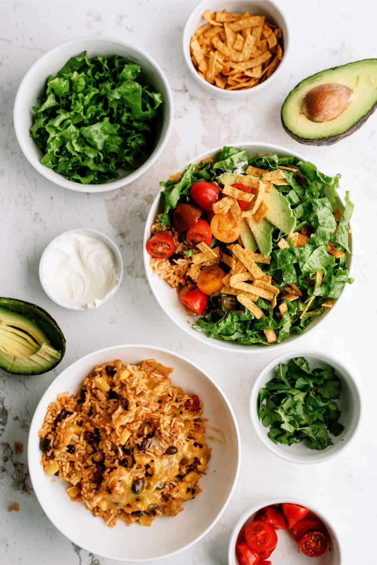 Instant Pot Ground Turkey and Rice Taco Bowls Recipe