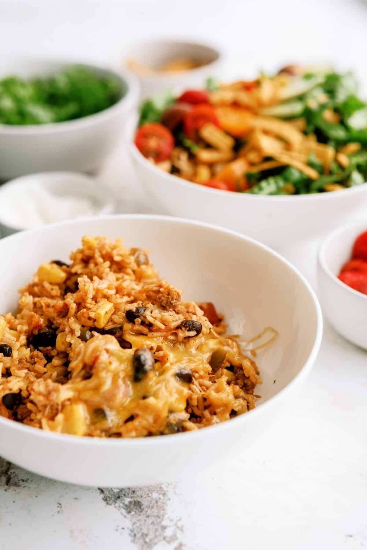 Instant Pot Ground Turkey and Rice Taco Bowls Recipe