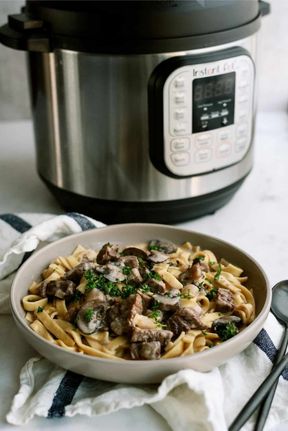 Instant Pot for Beef Stroganoff Recipe