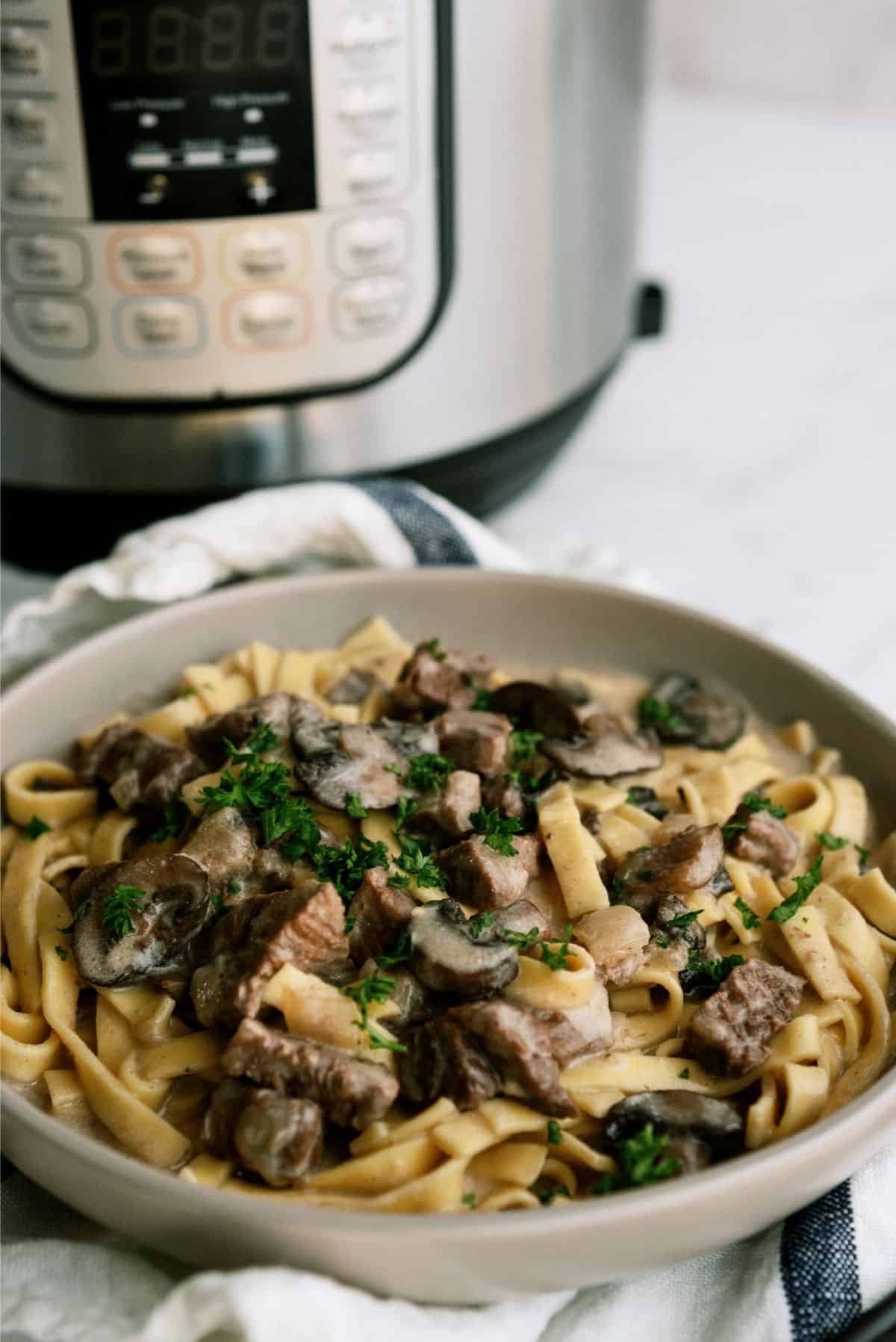 Instant Pot for Beef Stroganoff Recipe