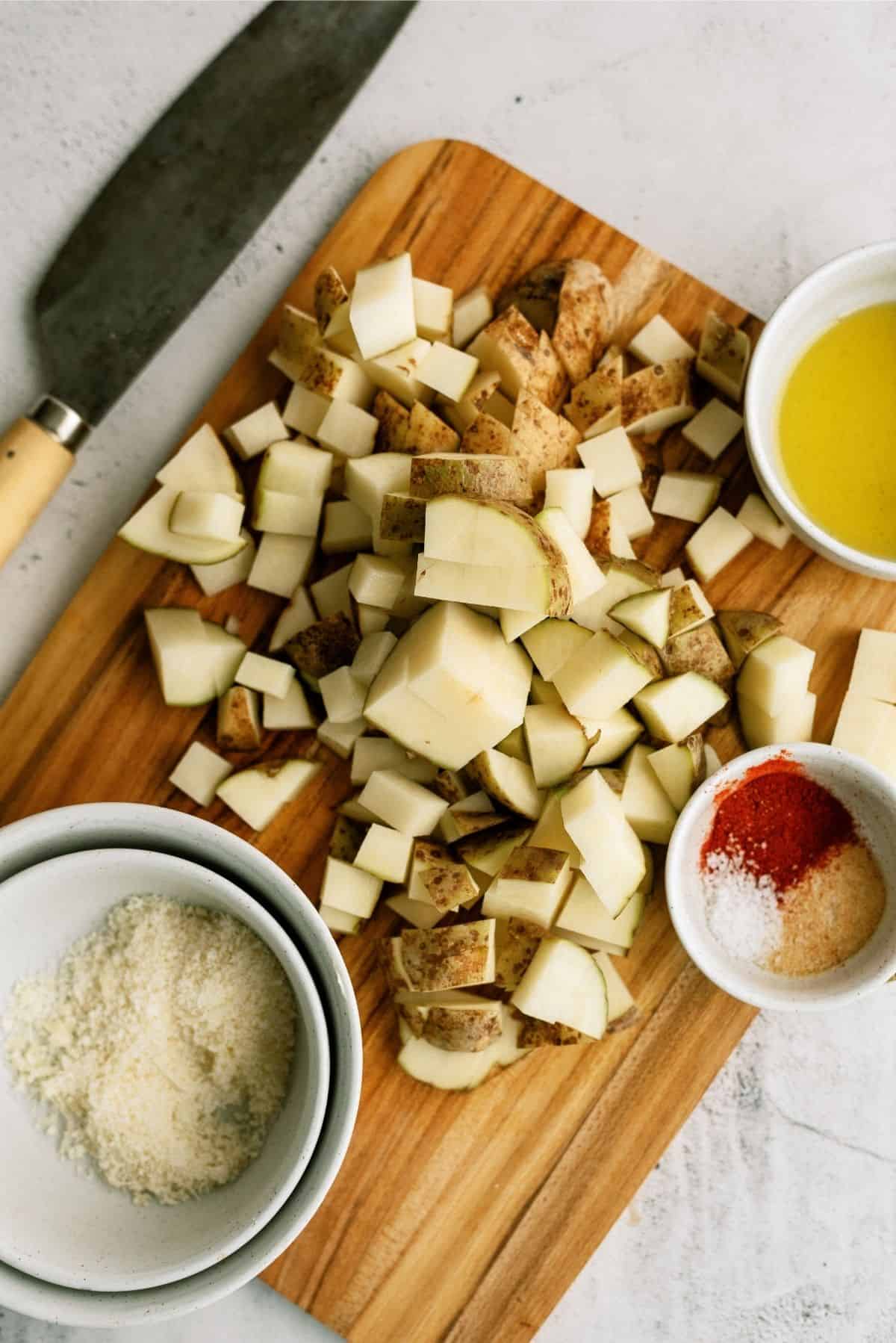 Ingredients for Instant Pot Air Fryer Roasted Potatoes