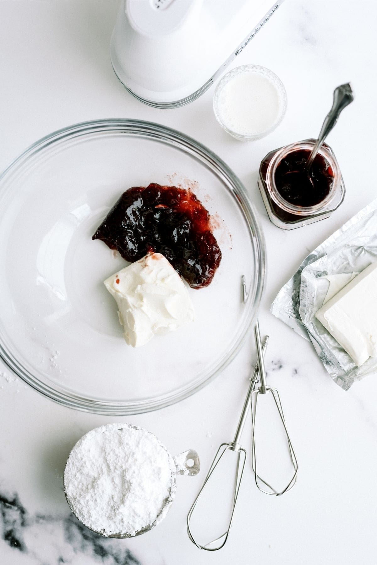 Ingredients for Raspberry Frosting