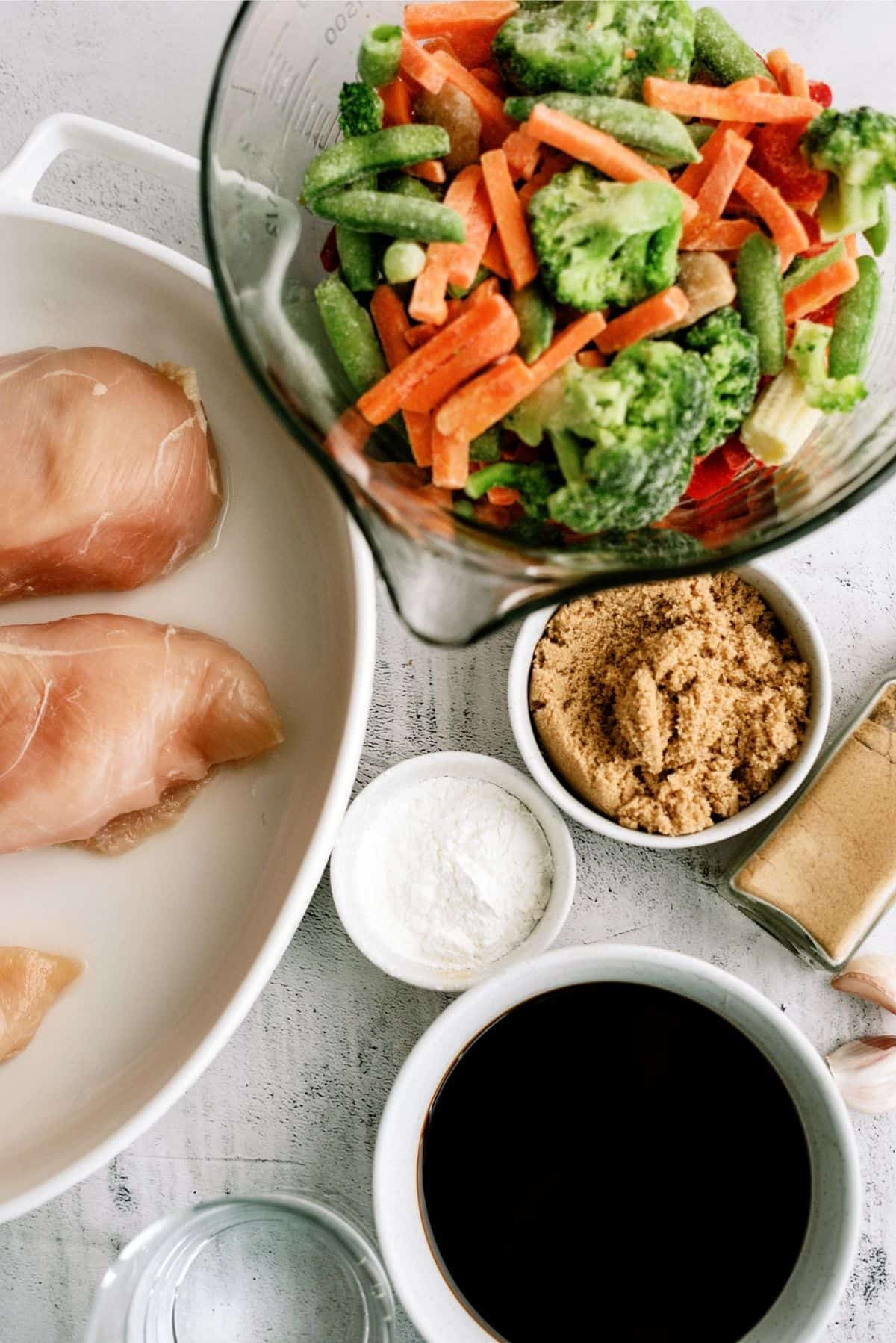 Ingredients for Teriyaki Chicken Casserole Recipe