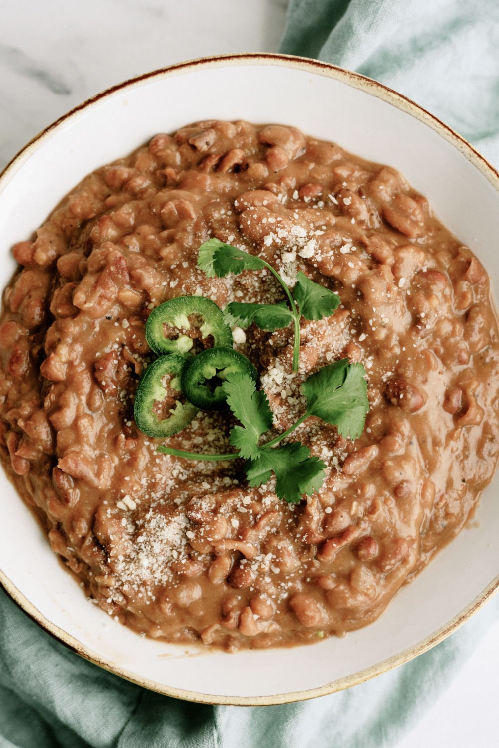Instant Pot Refried Beans from Six Sisters Stuff