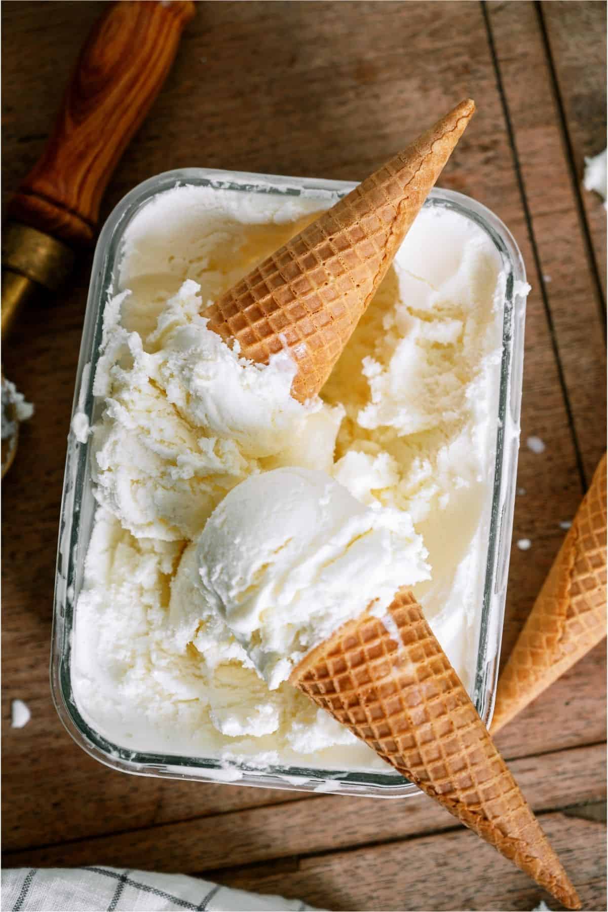 Easy Homemade Vanilla Ice Cream Six Sisters Stuff
