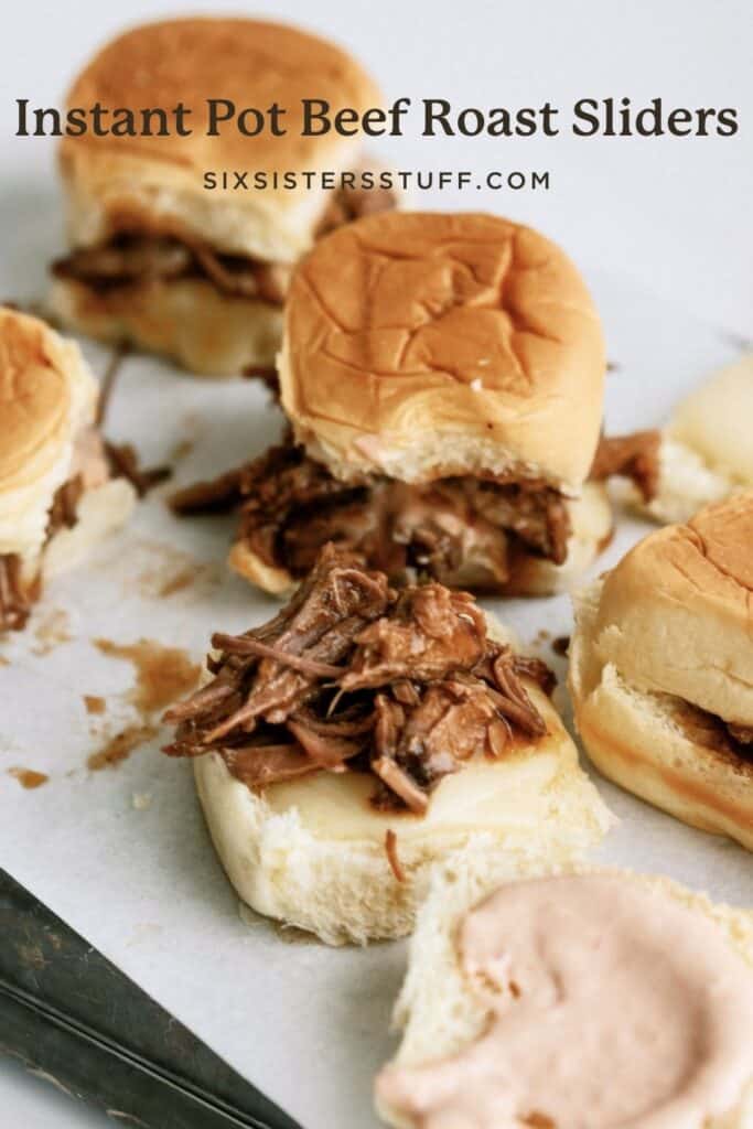 Instant Pot Three Envelope Pot Roast Sliders Sandwiches 