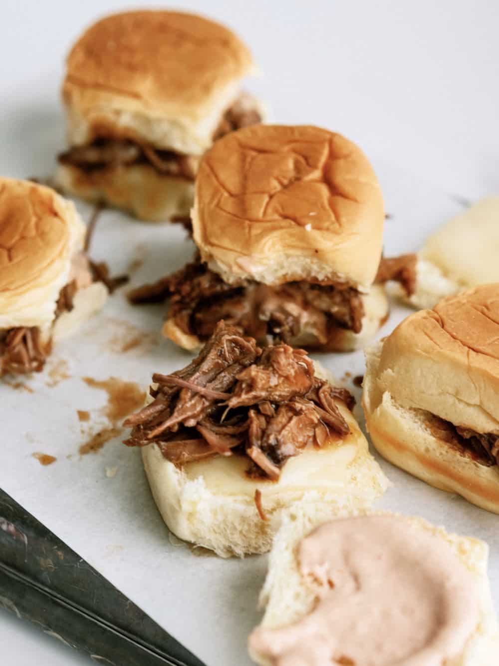 Instant Pot Three Envelope Pot Roast Sliders