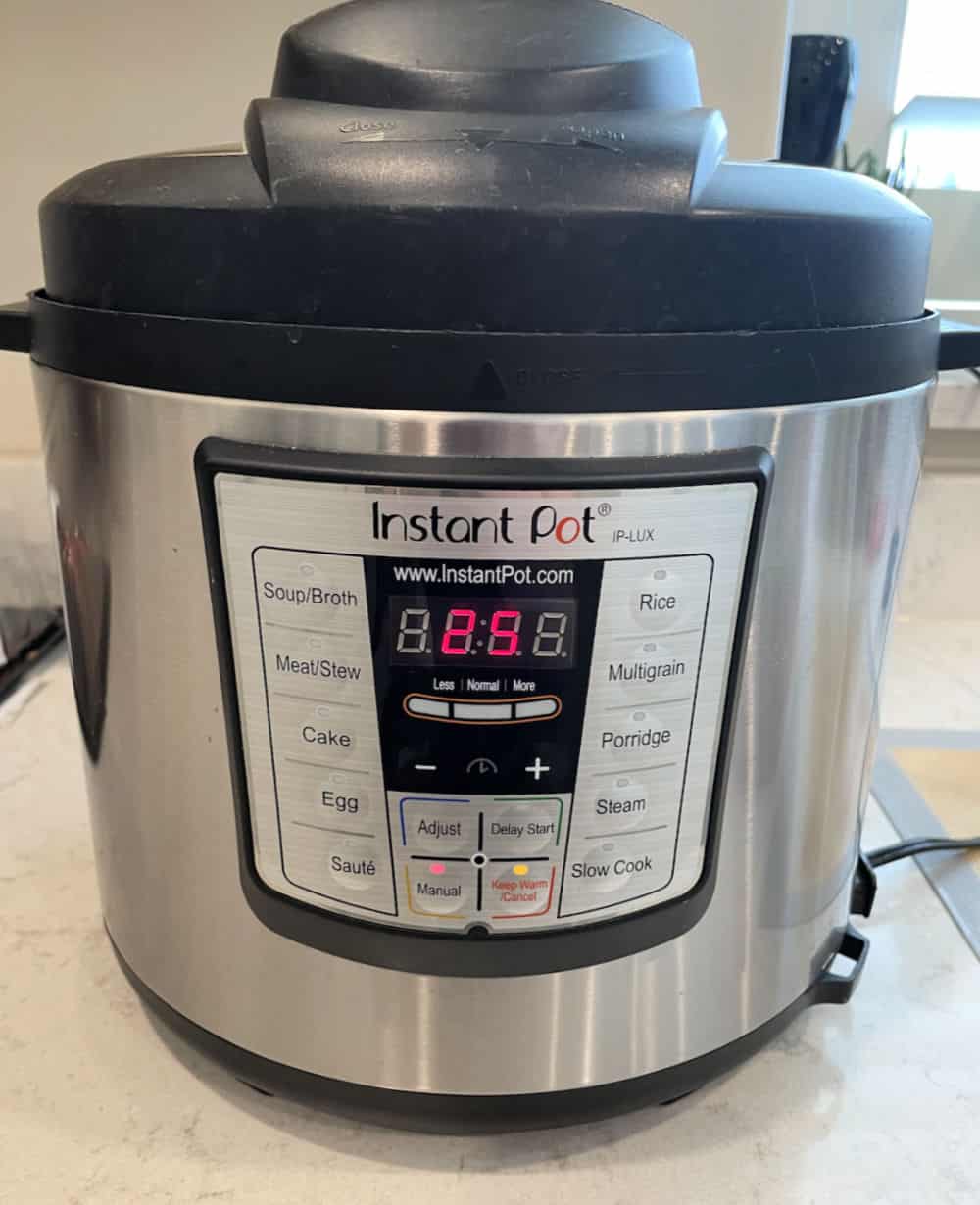 instant pot timer set for 25 minutes