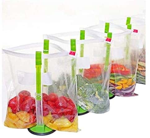 freezer meal bag holders for prepping freezer meals 