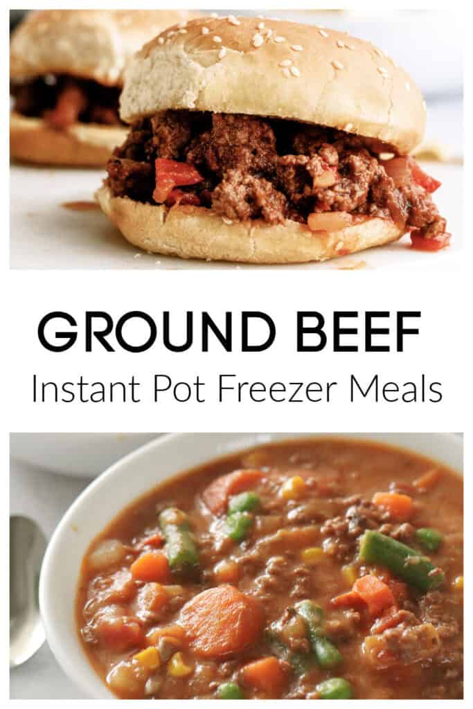 ground beef and ground turkey instant pot freezer meals