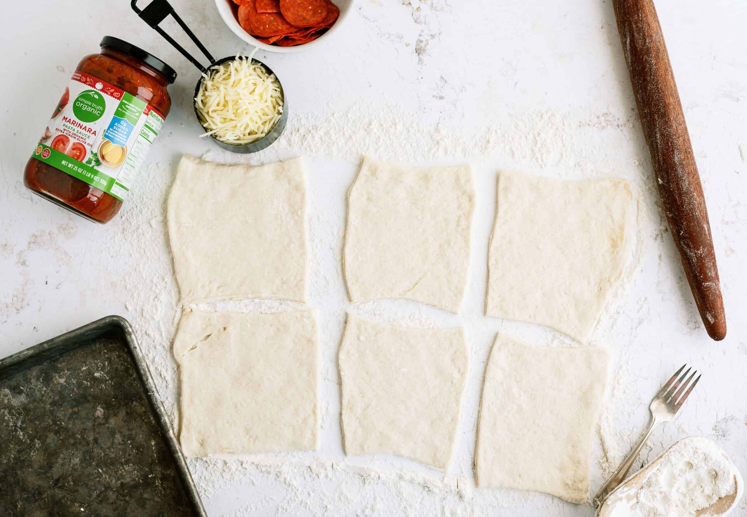 Ingredients for Quick and Easy Calzones Recipe