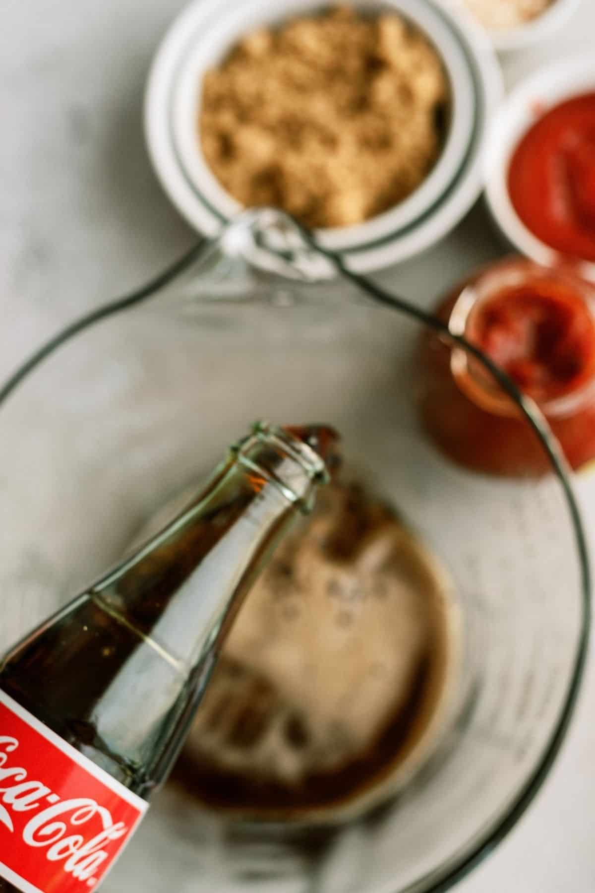 mixing all sauce ingredients for Melt in Your Mouth Slow Cooker Pot Roast Recipe