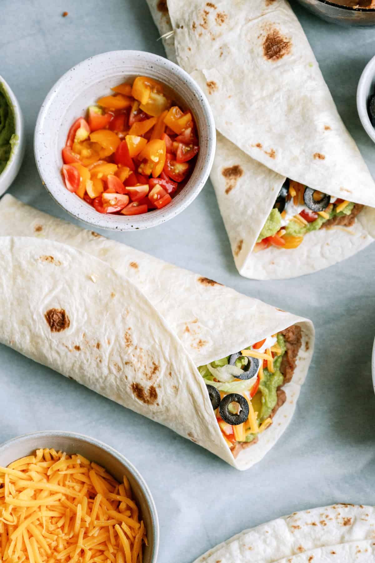 7-Layer Dip Burritos