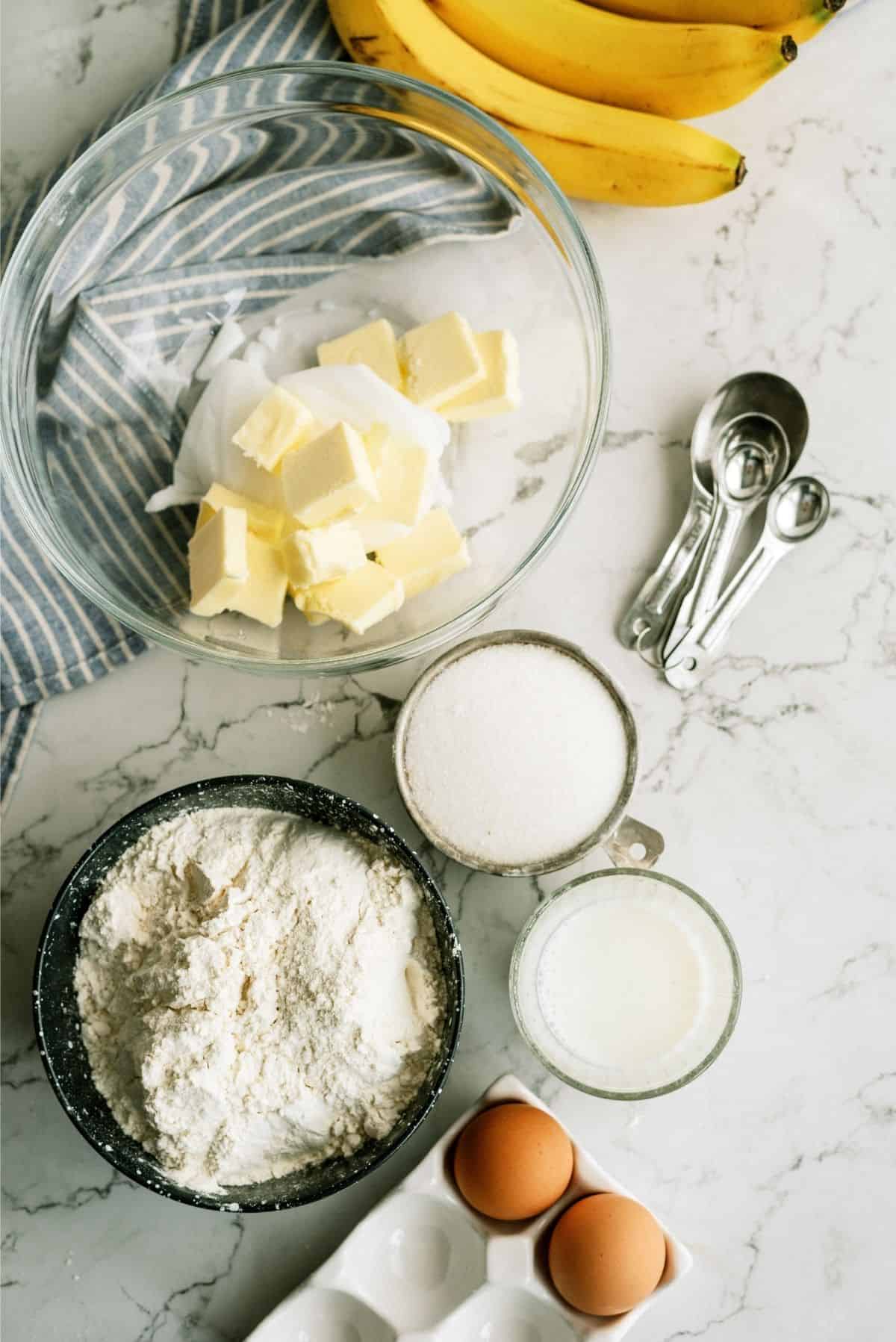 Ingredients for Frosted Banana Cookies