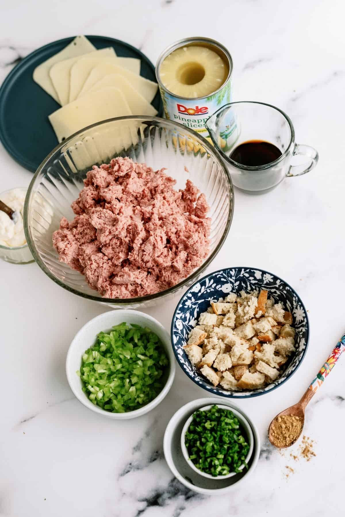 Ingredients for Hawaiian Turkey Burgers Recipe