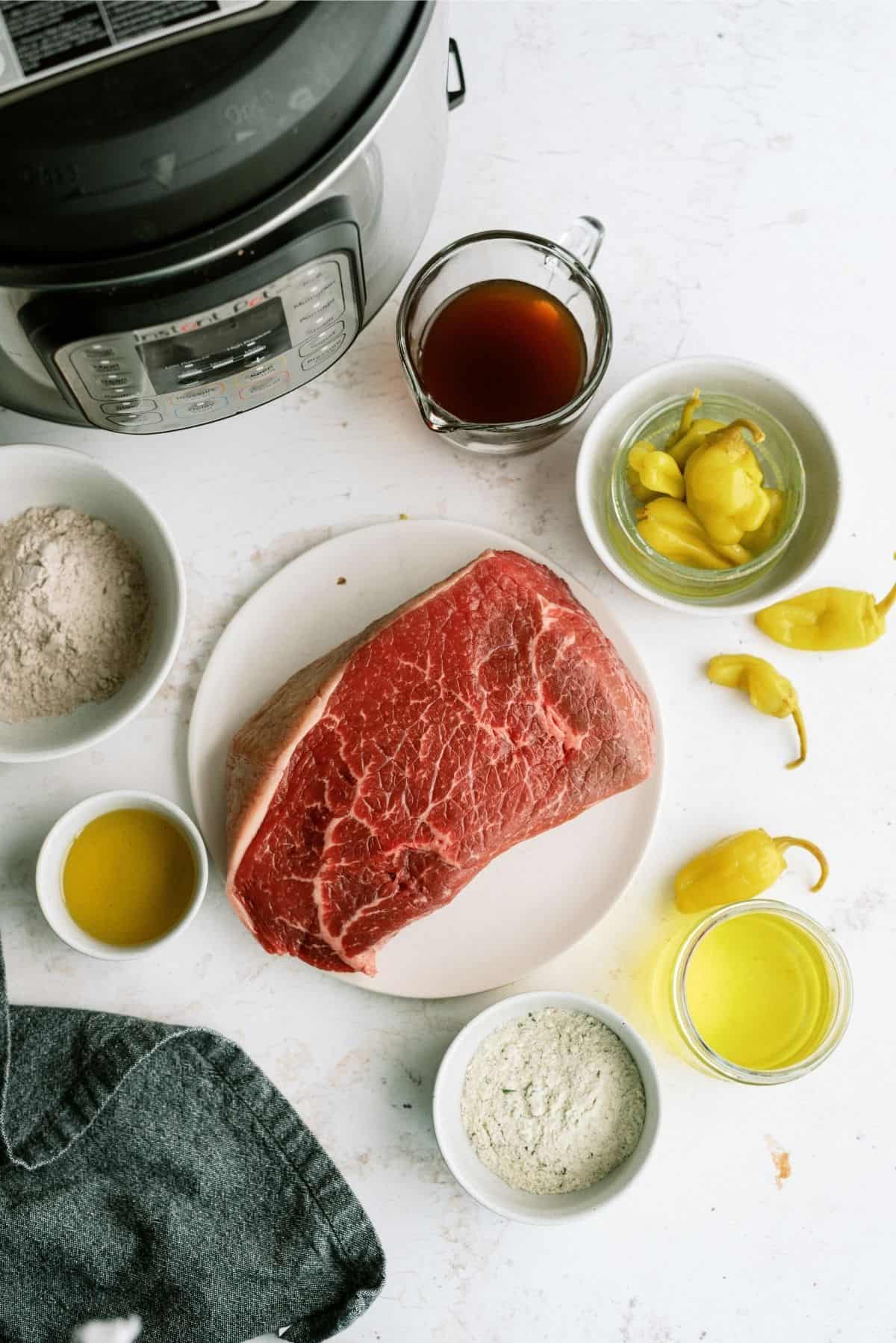 Ingredients for Instant Pot Mississippi Pot Roast
