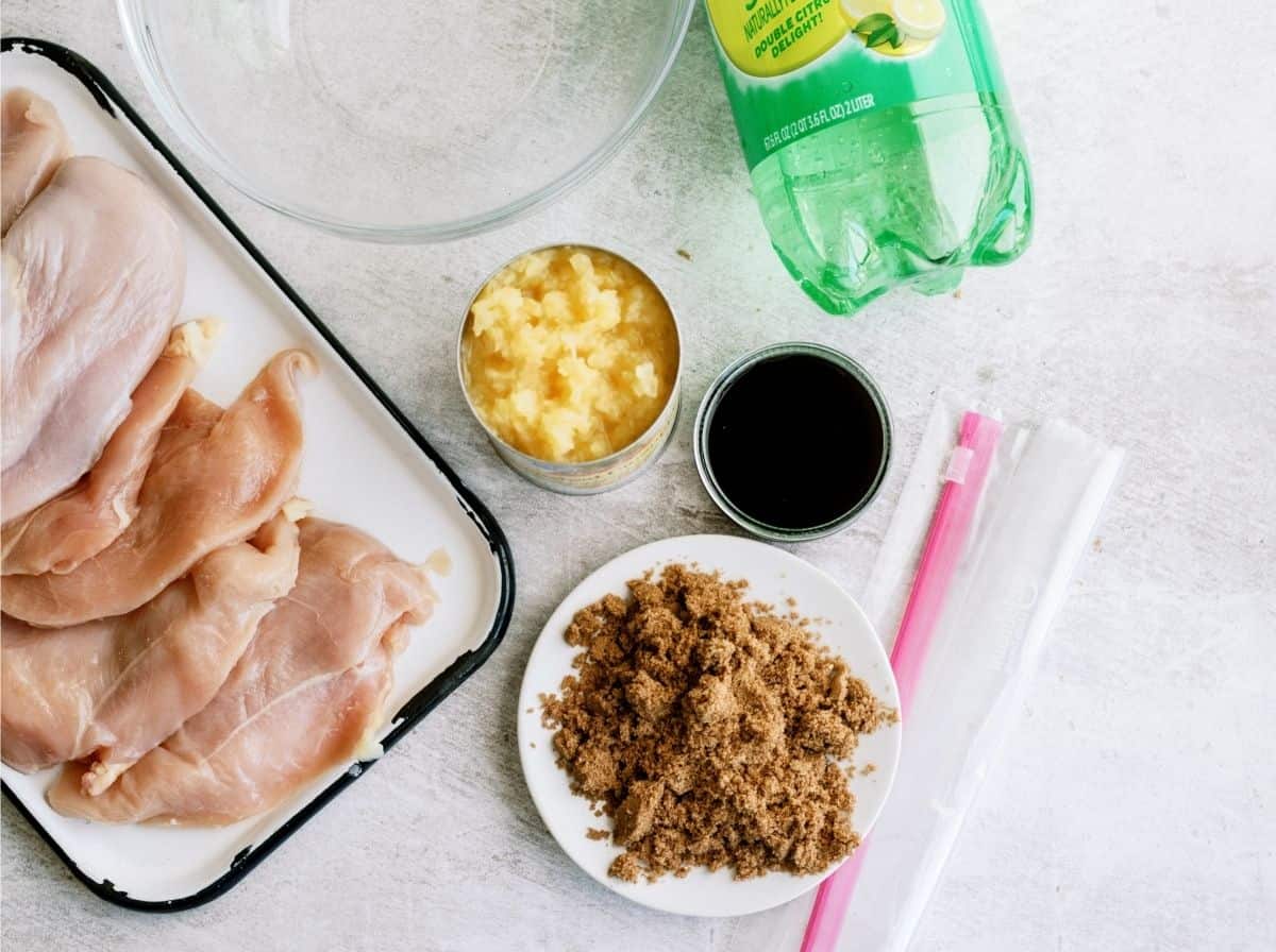 Ingredients for Pineapple Grilled Chicken Recipe