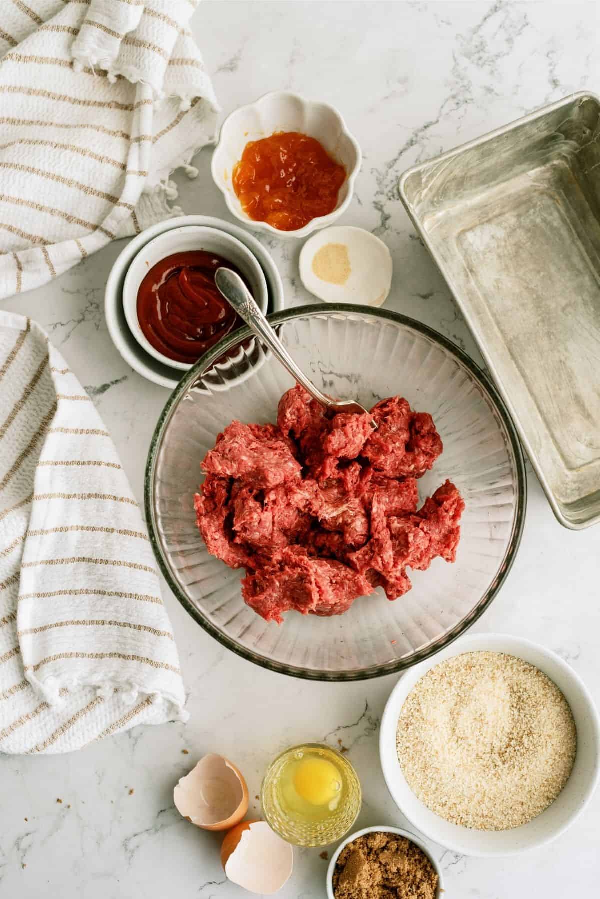 Ingredients for Sweet and Tangy Meatloaf Recipe