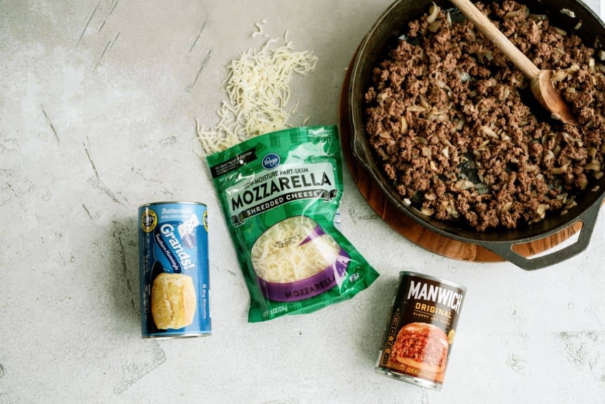 Ingredients for Baked Sloppy Joes Recipe