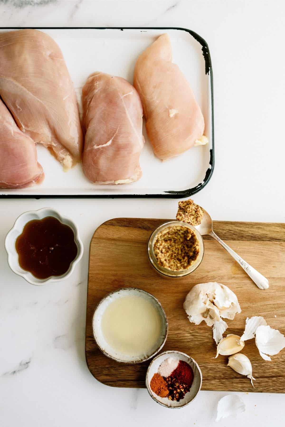 Ingredients for Grilled Honey Mustard Chicken