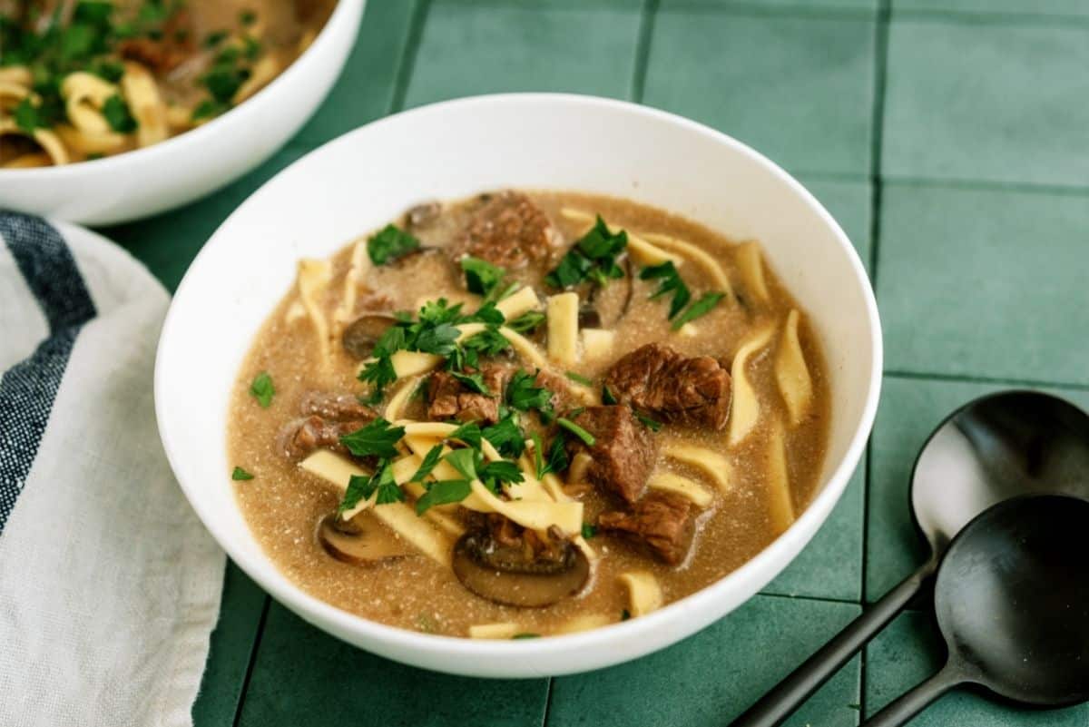 Instant Pot Beef Stroganoff Soup Recipe