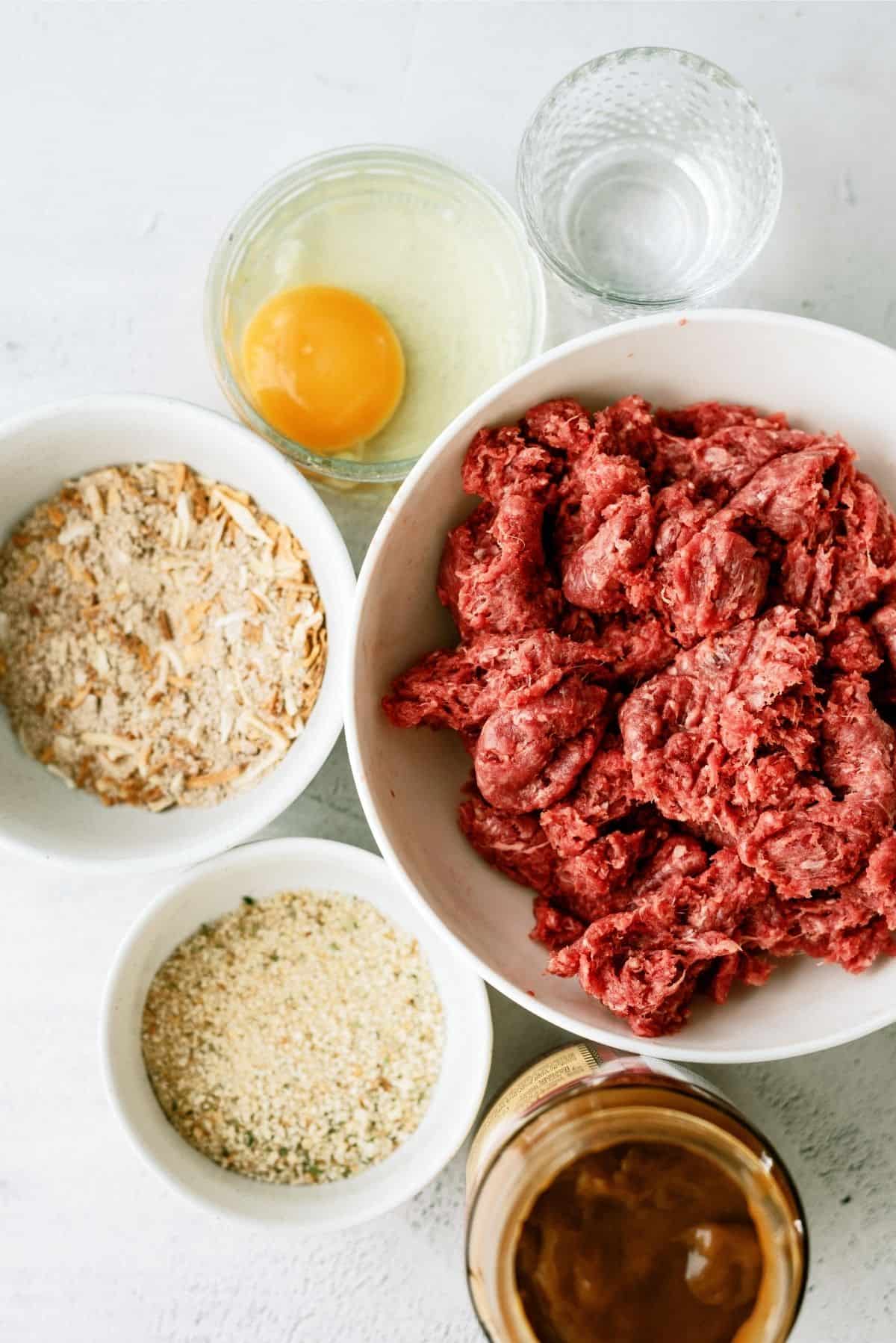 Ingredients for Salisbury Steak