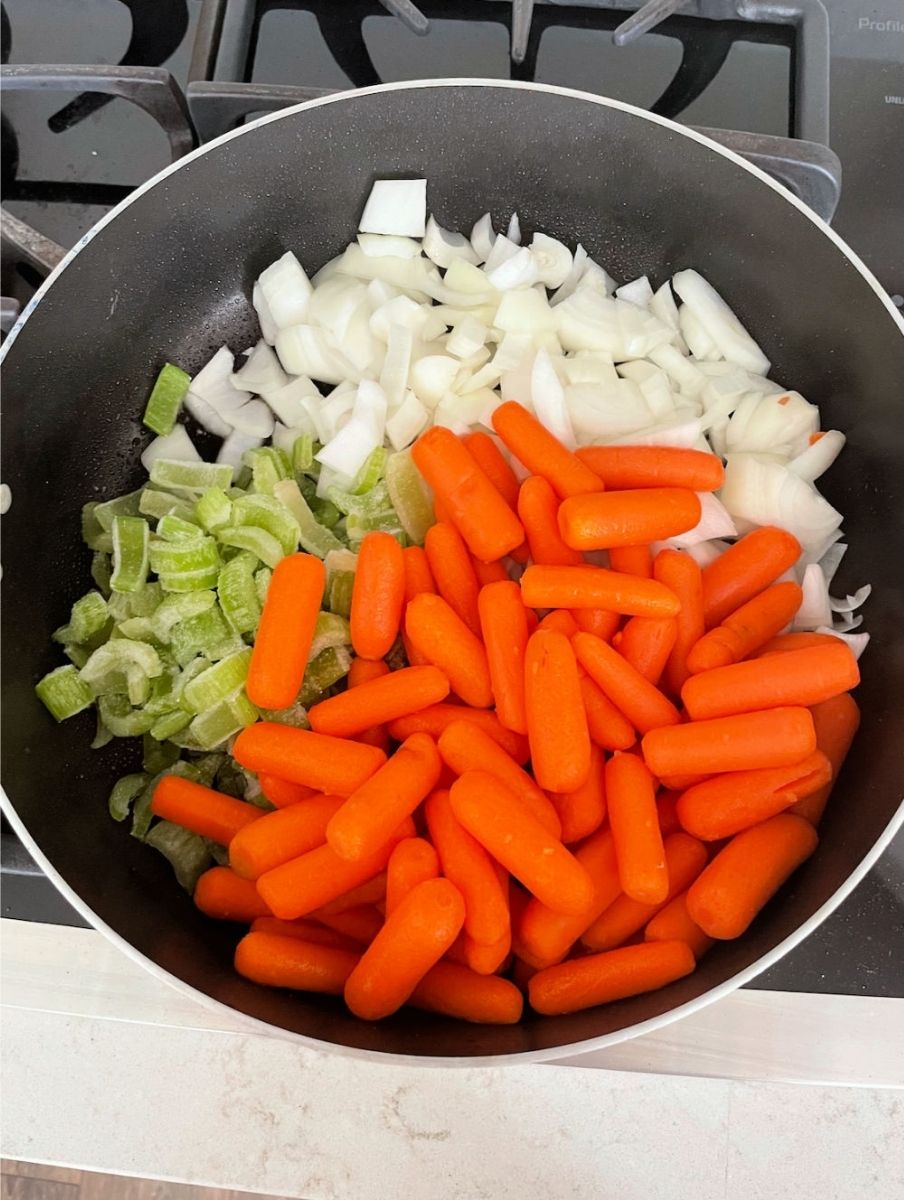 add vegetables to pan after searing meat