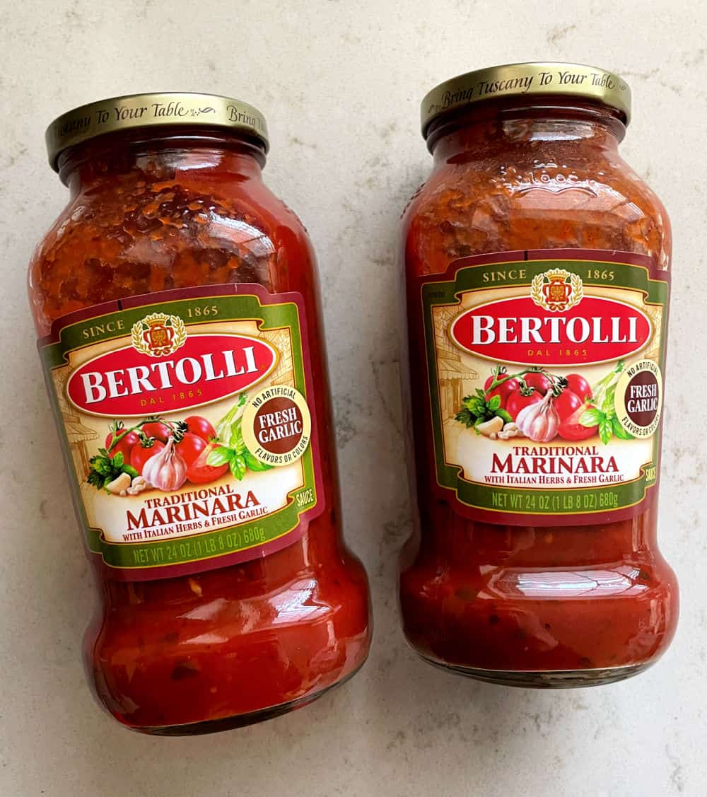 2 Bottles of traditional marinara sauce