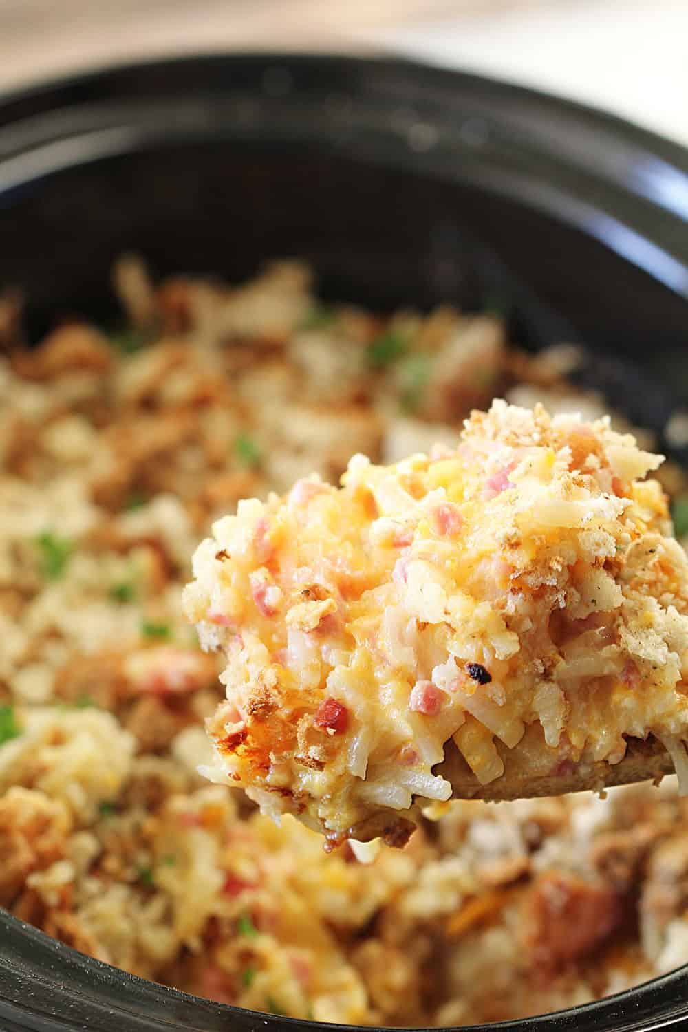 Slow Cooker Baked Potato Casserole - The Magical Slow Cooker