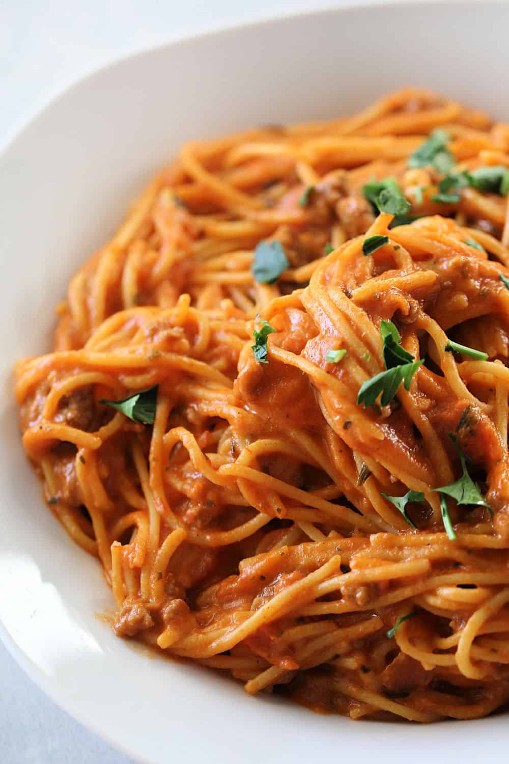 Instant Pot Creamy Spaghetti 