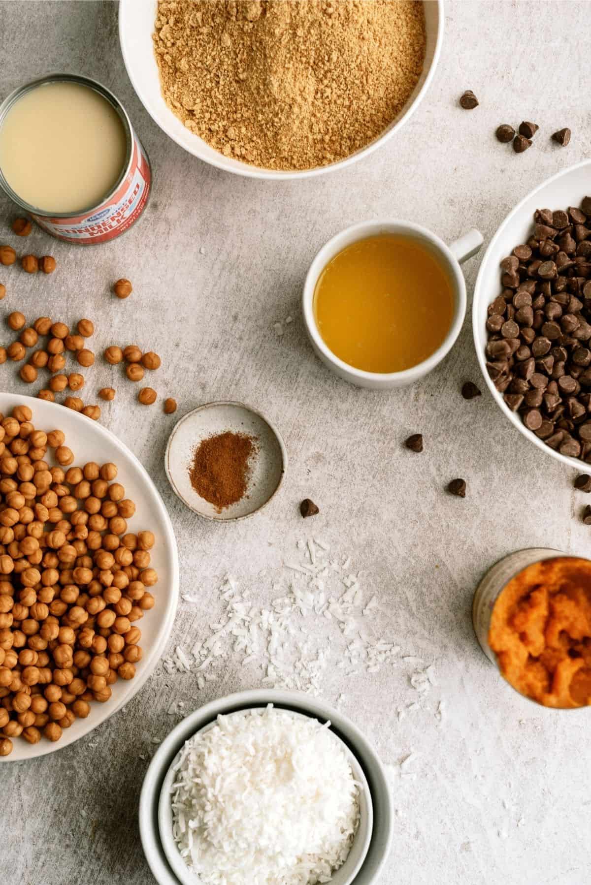 Ingredients needed for Magic Pumpkin Bars