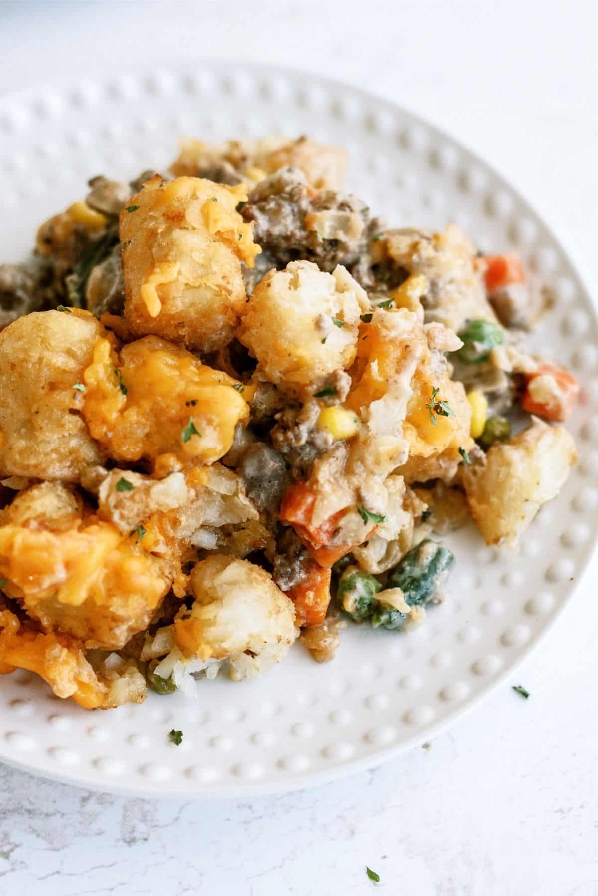 Slow Cooker Tater Tot Cowboy Casserole Recipe