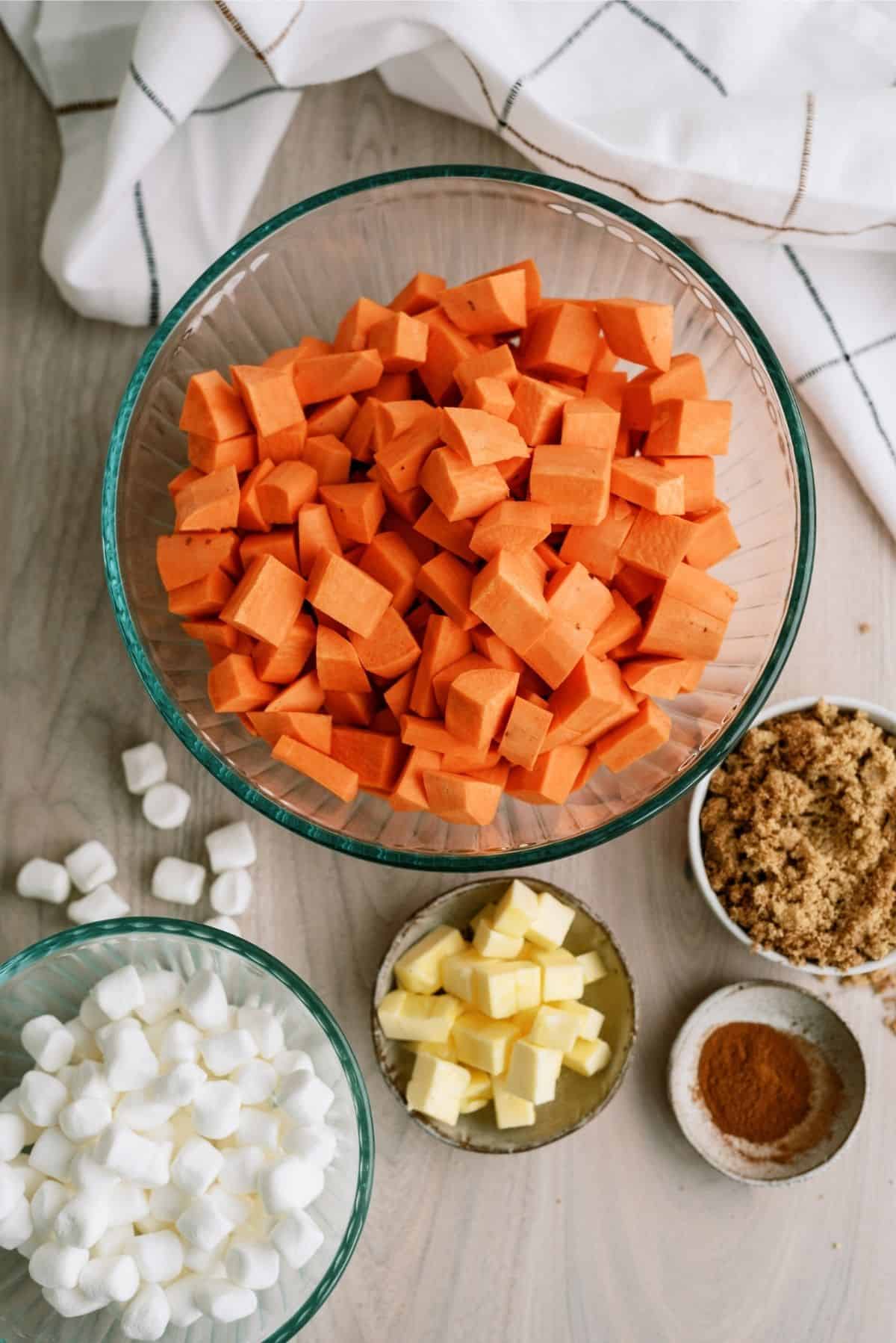 Ingredients for Candied Yams without Corn Syrup