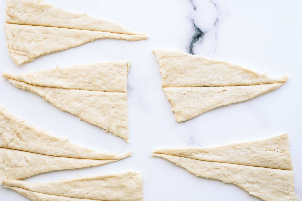 Crescent rolls rolled out