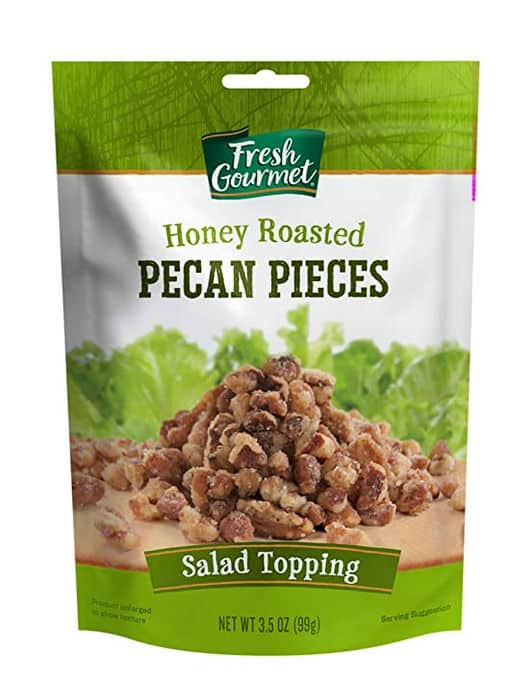 A bag of Honey Roasted Pecan Pieces