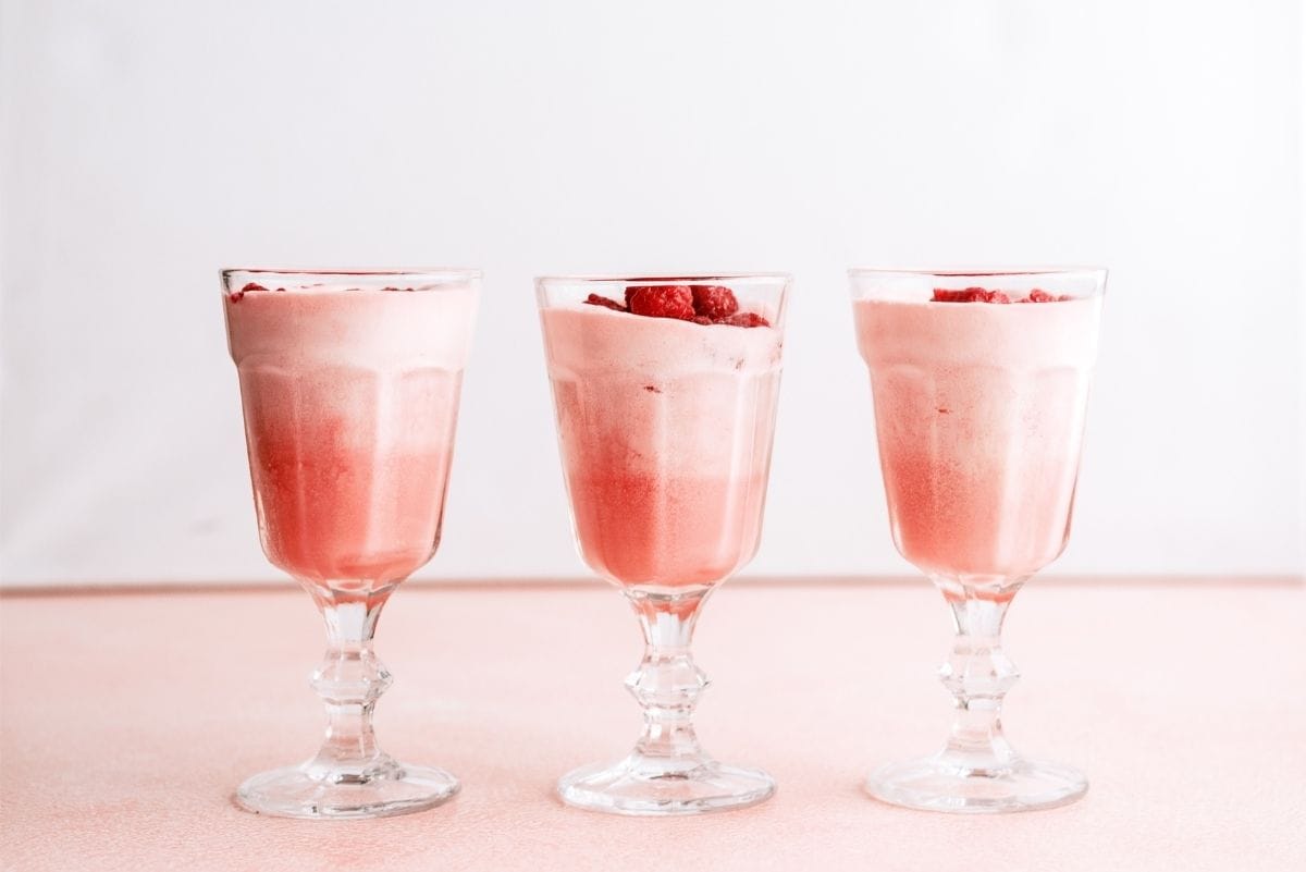 Grandma’s Frappe Drink in party glasses