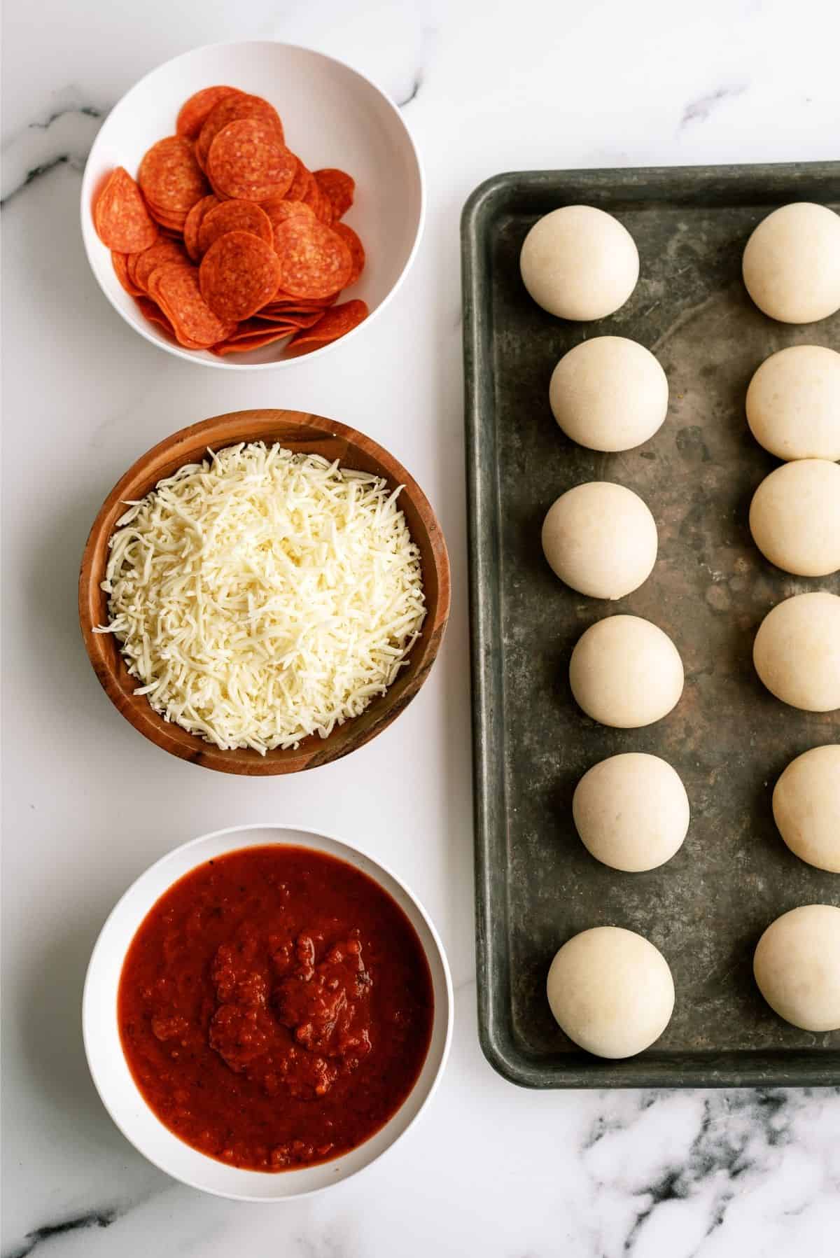 Ingredients for Homemade Pizza Pockets