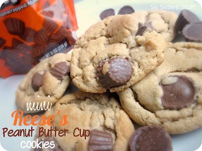 Mini Reese’s Peanut Butter Cup Cookies