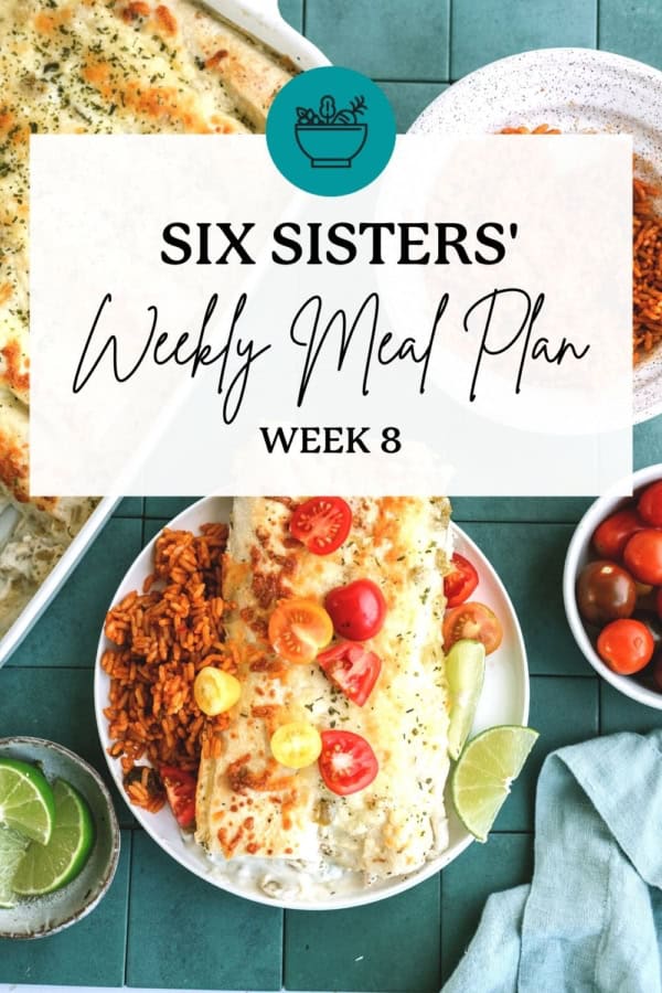 Six Sisters' Stuff FREE Weekly Meal Plan - Week 63
