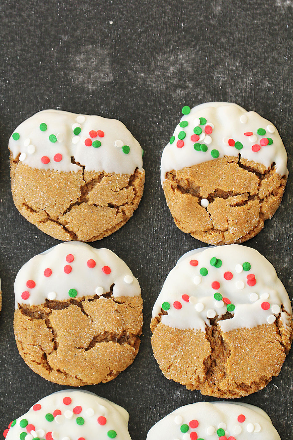 White Chocolate Covered Ginger Cookies