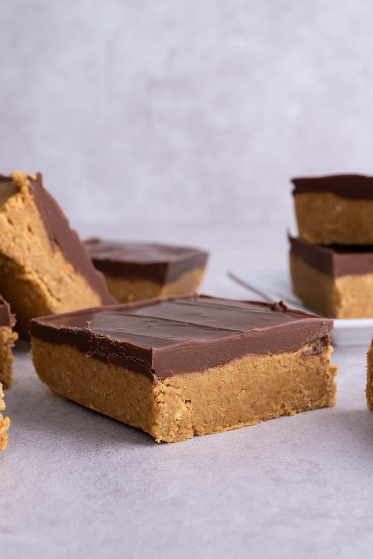 No Bake Peanut Butter Bars Recipe - Six Sisters' Stuff